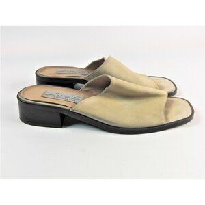 Luca Womens Leather Flat Shoes Color Tan Slip On 9 M